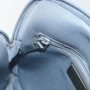 PRADA Backpack Leather Light Blue Silver Auth BA12406A-23