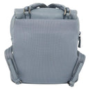 PRADA Backpack Leather Light Blue Silver Auth BA12406A-2