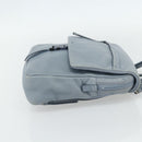 PRADA Backpack Leather Light Blue Silver Auth BA12406A-4