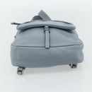 PRADA Backpack Leather Light Blue Silver Auth BA12406A-5