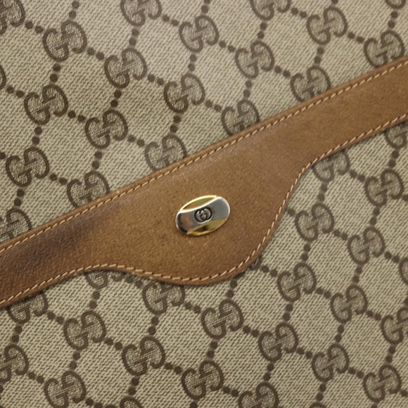 GUCCI GG Supreme Web Sherry Line Tote Bag PVC Beige Red 39 02 003 Auth BA12408