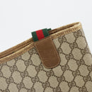 GUCCI GG Supreme Web Sherry Line Tote Bag PVC Beige Red 39 02 003 Auth BA12408-15