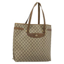GUCCI GG Supreme Tote Bag PVC Beige Gold 39 02 061 Auth BA12409-1