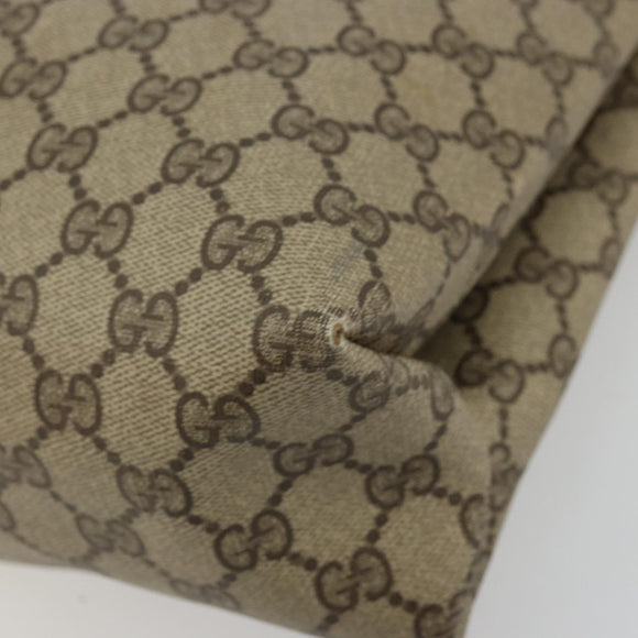 GUCCI GG Supreme Tote Bag PVC Beige Gold 39 02 061 Auth BA12409