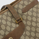GUCCI GG Supreme Tote Bag PVC Beige Gold 39 02 061 Auth BA12409-18