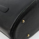 MCM Tote Bag Leather Black Gold Auth BA12413A-16