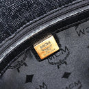 MCM Tote Bag Leather Black Gold Auth BA12413A-17