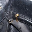 MCM Tote Bag Leather Black Gold Auth BA12413A-20