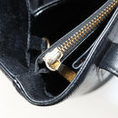 MCM Tote Bag Leather Black Gold Auth BA12413A-22