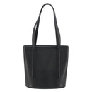 MCM Tote Bag Leather Black Gold Auth BA12413A-2