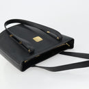 MCM Tote Bag Leather Black Gold Auth BA12413A-6