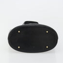 MCM Tote Bag Leather Black Gold Auth BA12413A-5