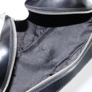 Salvatore Ferragamo Gancini Hand Bag Leather Black Silver Auth BA12414A-17