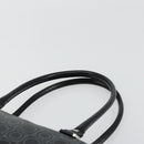 Salvatore Ferragamo Gancini Hand Bag Leather Black Silver Auth BA12414A-8