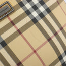BURBERRY Nova Check Hand Bag PVC Leather Beige Auth BA12421-15