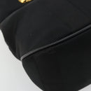 Salvatore Ferragamo Hand Bag Nylon Black Gold Auth BA12422-14