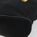 Salvatore Ferragamo Hand Bag Nylon Black Gold Auth BA12422-15