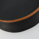 Christian Dior Shoulder Bag Coated Canvas Black Gold Auth BA12423-16