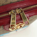 GUCCI Micro GG Supreme Doraemon Backpack PVC Beige Gold 647816 Auth BA12426M-20