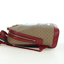 GUCCI Micro GG Supreme Doraemon Backpack PVC Beige Gold 647816 Auth BA12426M-4