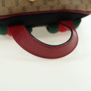 GUCCI Micro GG Supreme Doraemon Backpack PVC Beige Gold 647816 Auth BA12426M-7