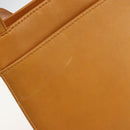 CHANEL Tote Bag Leather Orange Gold CC Auth BA12427A-9