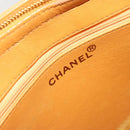 CHANEL Tote Bag Leather Orange Gold CC Auth BA12427A-18