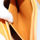 CHANEL Tote Bag Leather Orange Gold CC Auth BA12427A-23