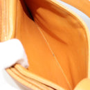 CHANEL Tote Bag Leather Orange Gold CC Auth BA12427A-24