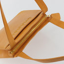 CHANEL Tote Bag Leather Orange Gold CC Auth BA12427A-6