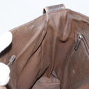 GUCCI GG Canvas Shoulder Bag Nylon Outlet Brown Gold 272351 Auth BA12428-19
