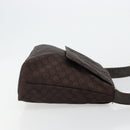 GUCCI GG Canvas Shoulder Bag Nylon Outlet Brown Gold 272351 Auth BA12428-3