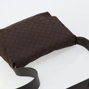GUCCI GG Canvas Shoulder Bag Nylon Outlet Brown Gold 272351 Auth BA12428-6