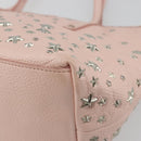 Jimmy Choo Tote Bag Leder Pink Silber Auth BA12429A-15
