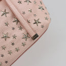 Jimmy Choo Tote Bag Leder Pink Silber Auth BA12429A-11