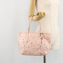 Jimmy Choo Tote Bag Leder Pink Silber Auth BA12429A-22