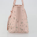 Jimmy Choo Tote Bag Leder Pink Silber Auth BA12429A-4