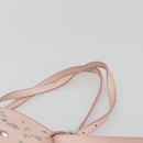 Jimmy Choo Tote Bag Leder Pink Silber Auth BA12429A-8