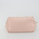 Jimmy Choo Tote Bag Leder Pink Silber Auth BA12429A-5