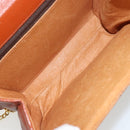MCM Vicetos Logogram Hand Bag PVC Leather 2way Brown Gold Auth BA12433A-11