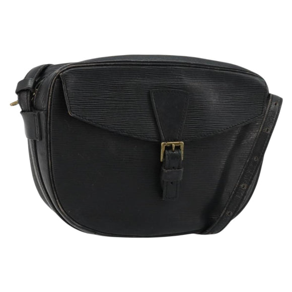 LOUIS VUITTON Epi Jeune Fille MM Shoulder Bag Black M52152 LV Auth BA12440