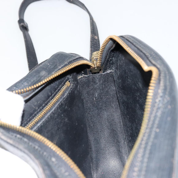 LOUIS VUITTON Epi Jeune Fille MM Shoulder Bag Black M52152 LV Auth BA12440