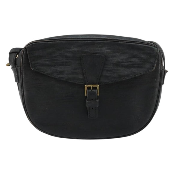 LOUIS VUITTON Epi Jeune Fille MM Shoulder Bag Black M52152 LV Auth BA12440