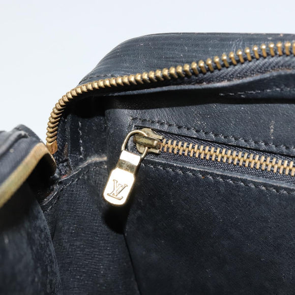 LOUIS VUITTON Epi Jeune Fille MM Shoulder Bag Black M52152 LV Auth BA12440