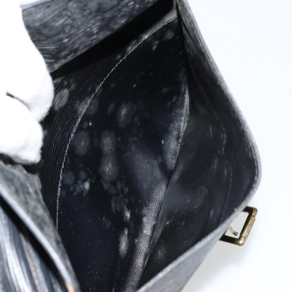 LOUIS VUITTON Epi Jeune Fille MM Shoulder Bag Black M52152 LV Auth BA12440