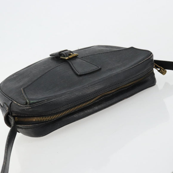 LOUIS VUITTON Epi Jeune Fille MM Shoulder Bag Black M52152 LV Auth BA12440