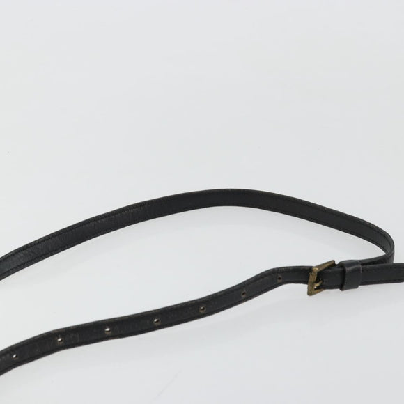 LOUIS VUITTON Epi Jeune Fille MM Shoulder Bag Black M52152 LV Auth BA12440
