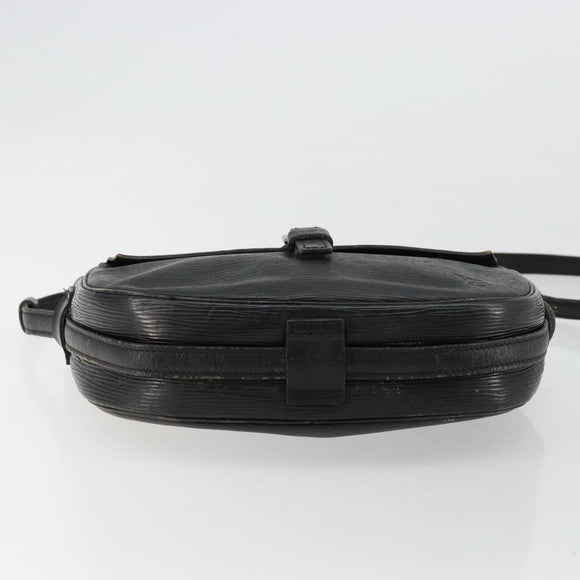 LOUIS VUITTON Epi Jeune Fille MM Shoulder Bag Black M52152 LV Auth BA12440