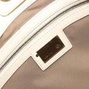 FENDI Hand Bag Patent leather Ivory Gold Auth BA12442A-18