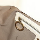 FENDI Hand Bag Patent leather Ivory Gold Auth BA12442A-21